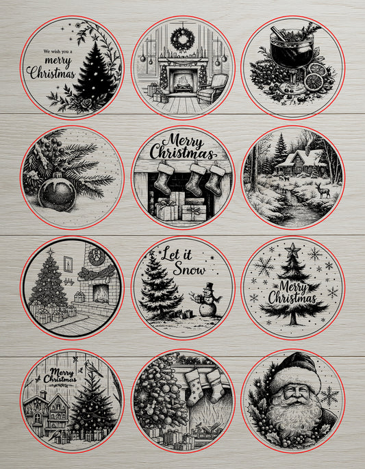 Christmas Coasters SVG Set