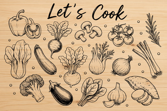 Vegetable Cutting Board SVG
