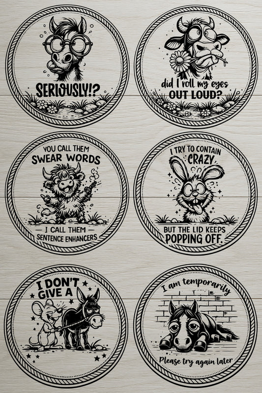 Sarcastic Animal Laser Engraving Files