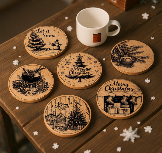 Christmas Coasters SVG Set
