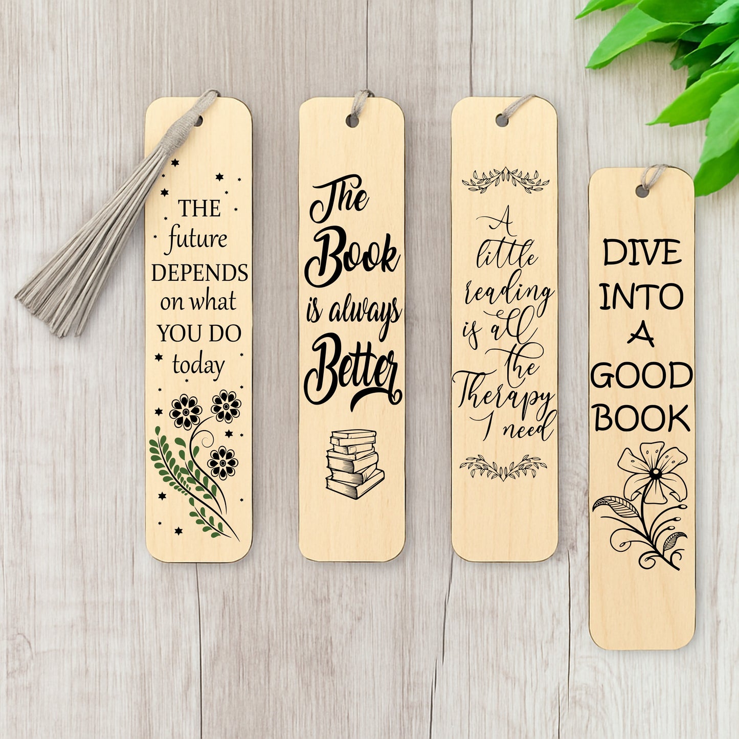 🪶 15 Funny & Inspirational Bookmark SVG Bundle