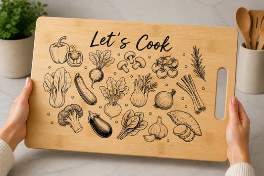 Vegetable Cutting Board SVG