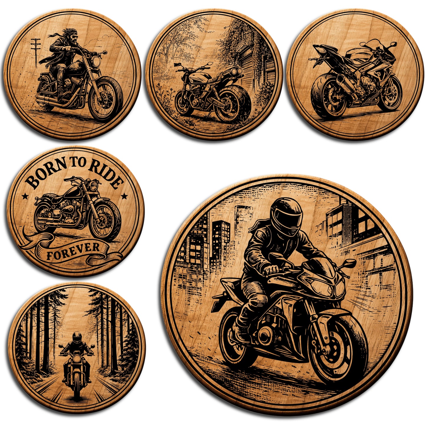 Motorcycle Coaster SVG Bundle