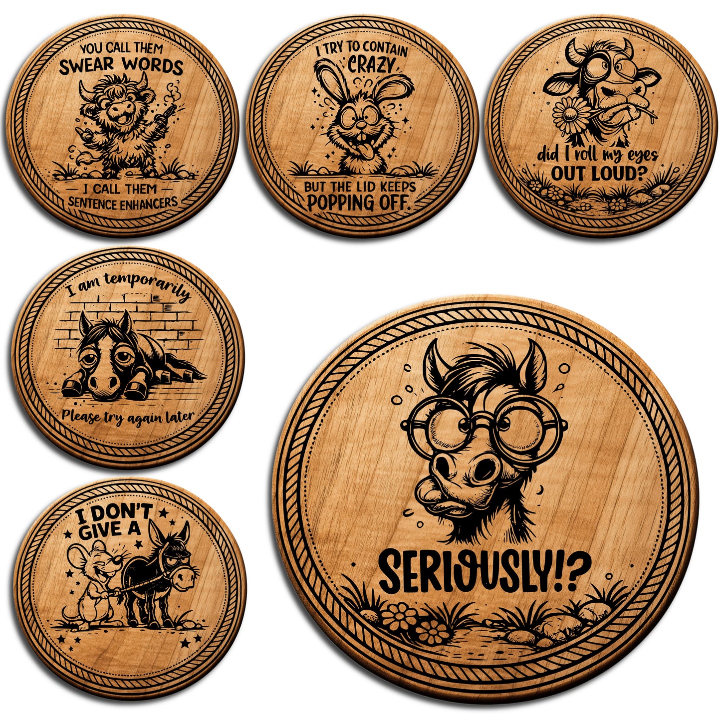 Sarcastic Animal Laser Engraving Files