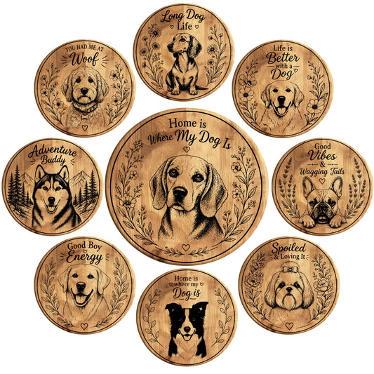 Dog Coaster SVG Bundle